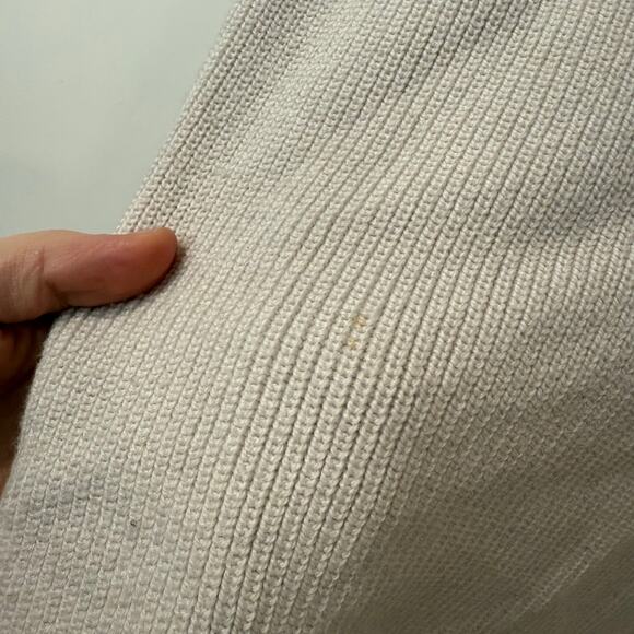 Lululemon Merino Wool-Blend Ribbed Crewneck Sweater Knit Crew White Cream - Picture 2 of 7